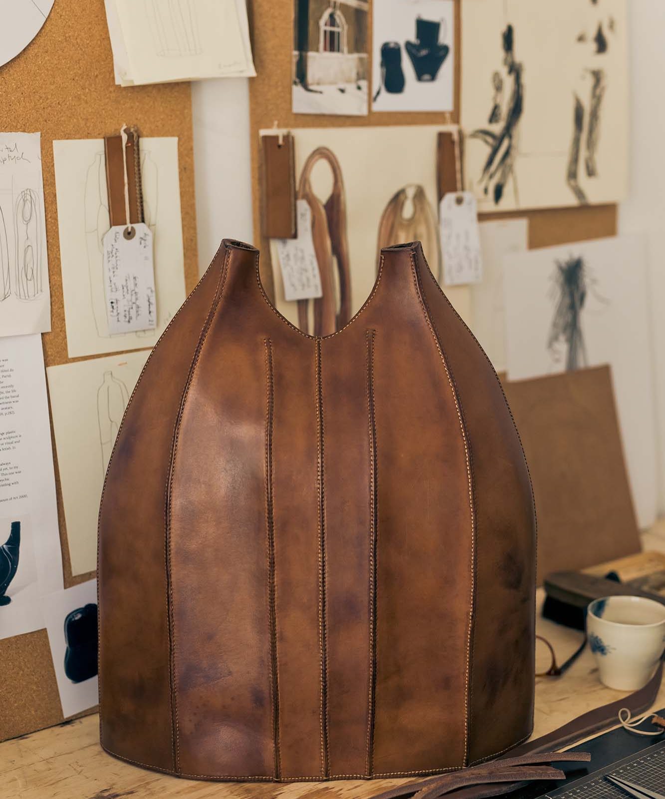 leather sculpture