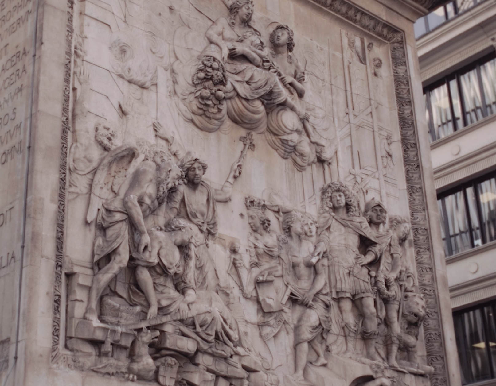 stone carving in a monument