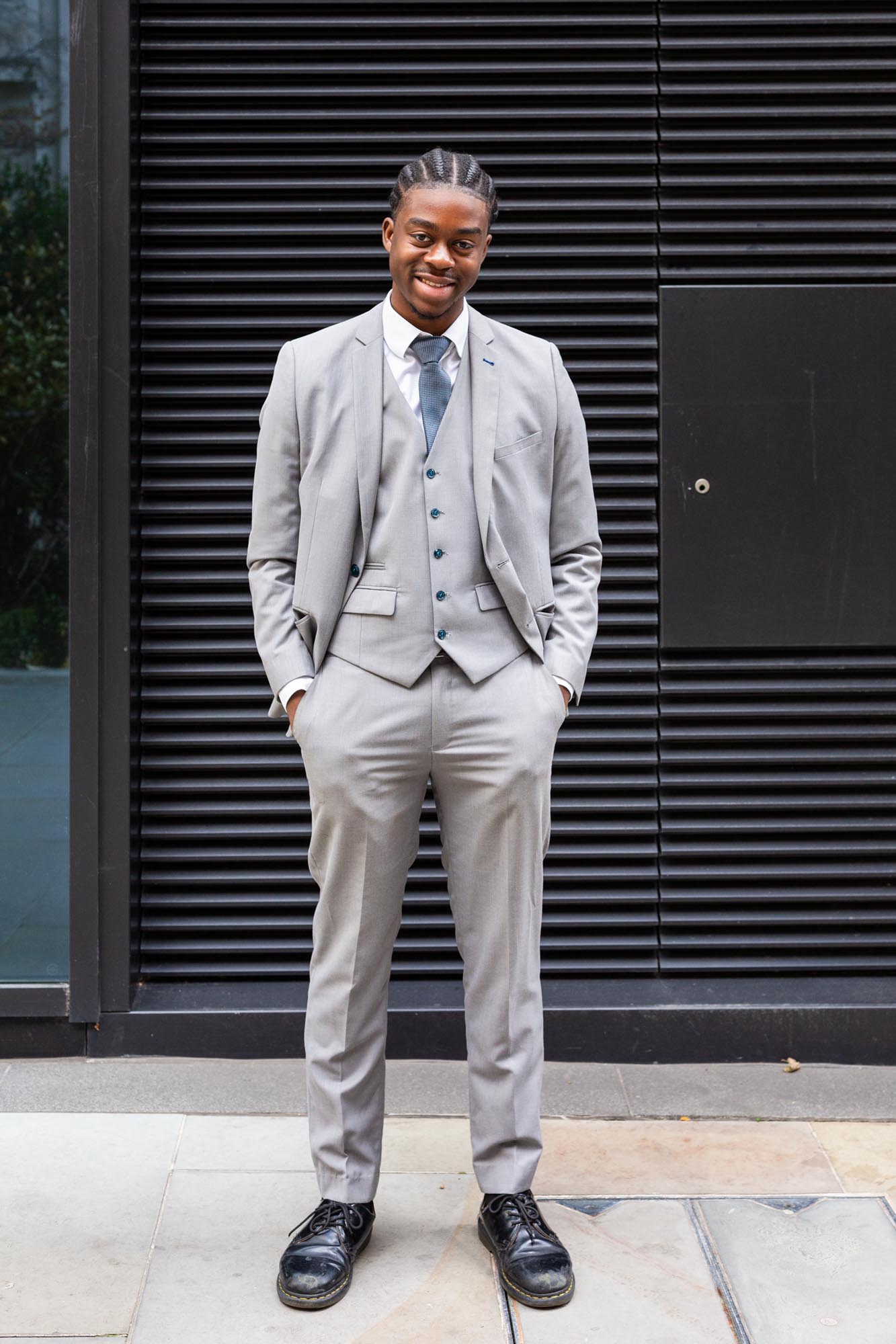 Man in grey suit